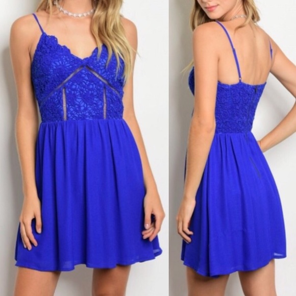 Soieblu Dresses & Skirts - Soieblu Princess Cut Lace Bodice Dress