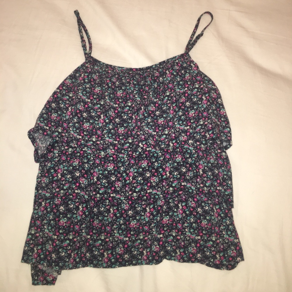 Crop top flower print