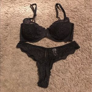 Victoria's Secret Lace Bra and Thong set.