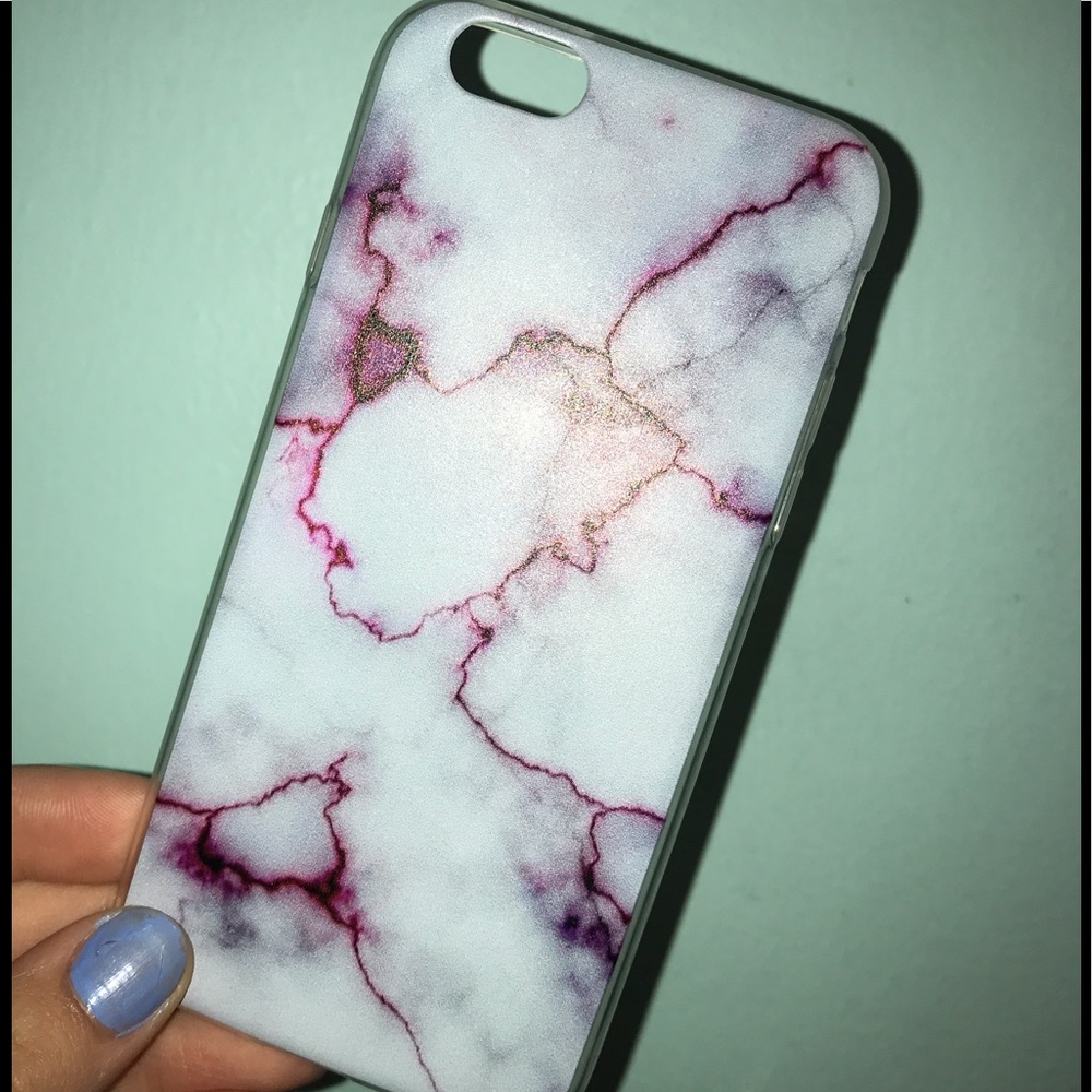 ⚠️Pink, Grey, and White Marble IPhone 6/6s Case