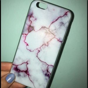 ⚠️Pink, Grey, and White Marble IPhone 6/6s Case