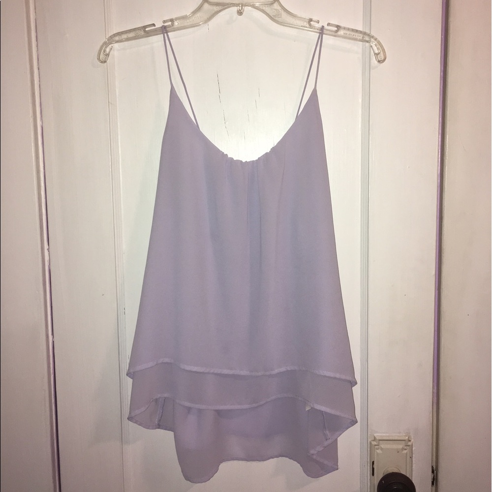 Beautiful Lilac Chiffon Tank