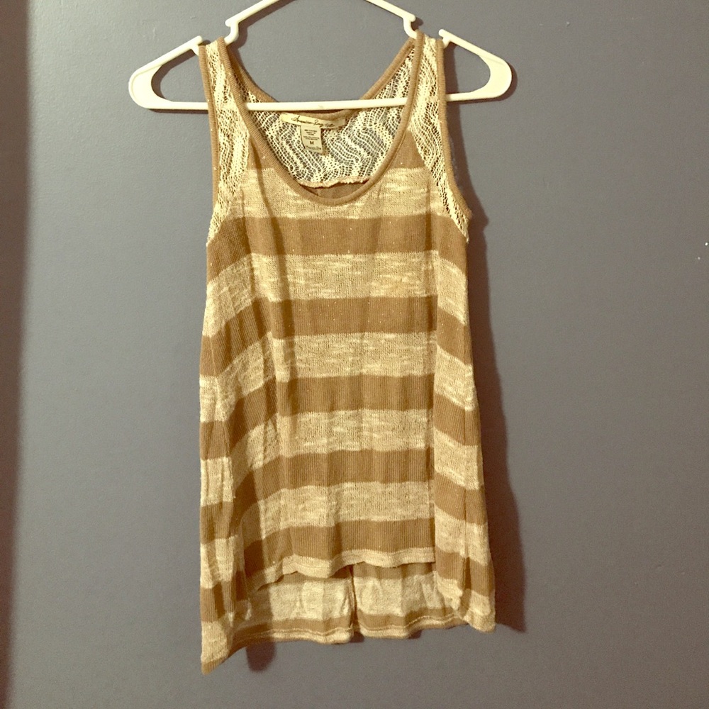 American Rag Tank with Lace detail and sparkle!