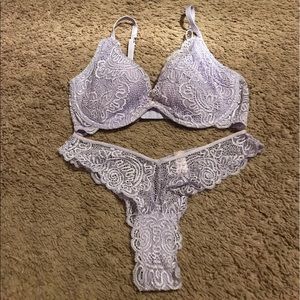 Victoria's Secret Lace Bra and Thong set.