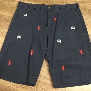Brooks Brothers crab/lobster cotton shorts