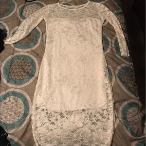 White lace dress