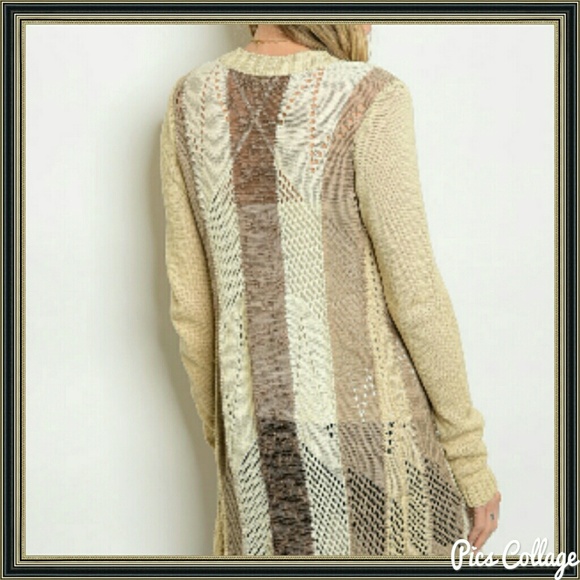 Shades of Beige Cardigan - Picture 2 of 6