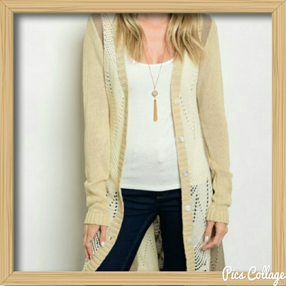 Shades of Beige Cardigan - Picture 3 of 6