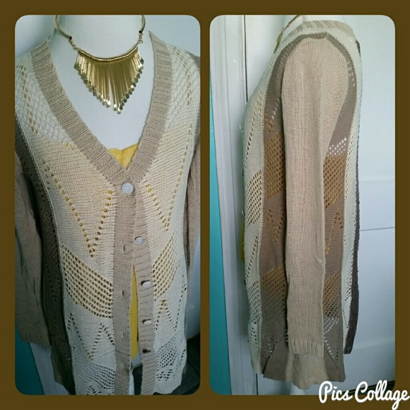Shades of Beige Cardigan - Picture 6 of 6