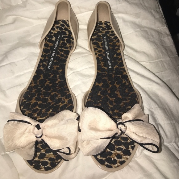 Chinese Laundry size 9 peep toe flats - Picture 1 of 1