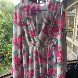 Italian silk floral dress
