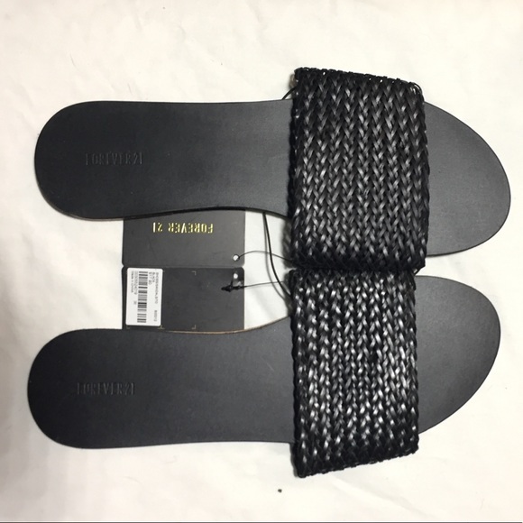 Forever 21 Shoes - Forever 21 Slip on woven sandal