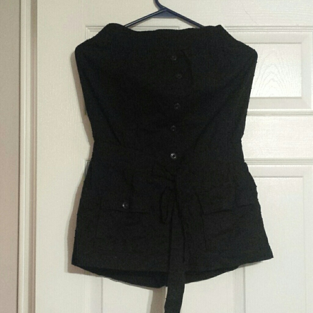 Black Medium one piece short set.