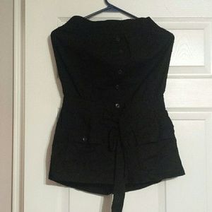 Black Medium one piece short set.