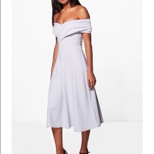 Off the shoulder midi dress