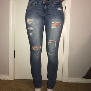 American eagle distressed stretch jegging SZ 2long