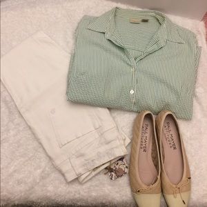 L.L. Bean button down top