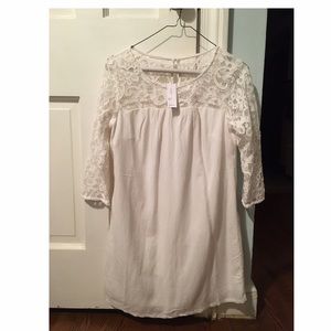 Old navy petite xs white tunic/dress