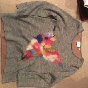 Quarter sleeve thin sweater