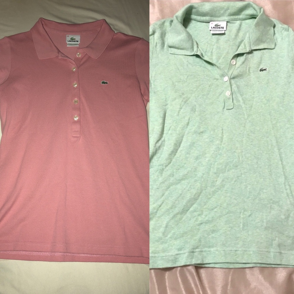 2 - collared Lacoste shirts
