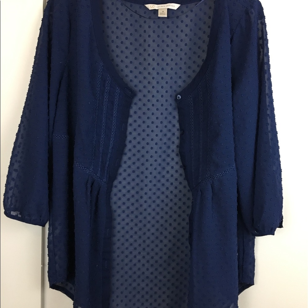 Lauren Conrad 3/4 sleeve Shirt women's size M