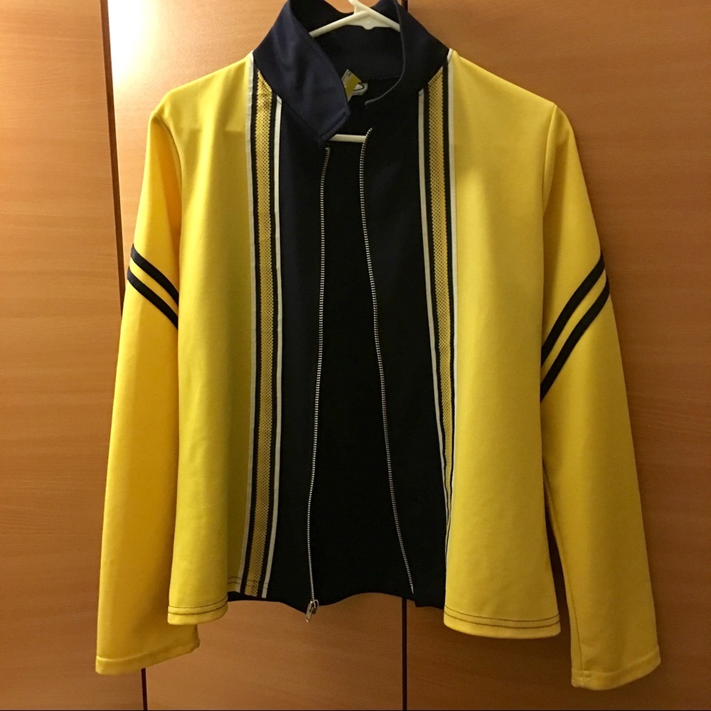 *Rave* Yellow/Black Stripe Slim Fit Sport Jacket