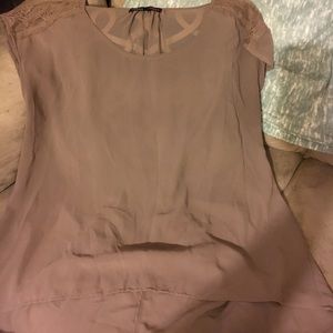 Beige/ gray blouse