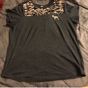 Vs pink sequin shirt