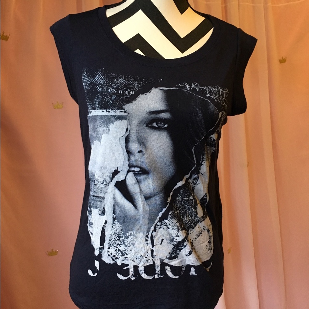 Guess Navy Retro Shirt Large tee