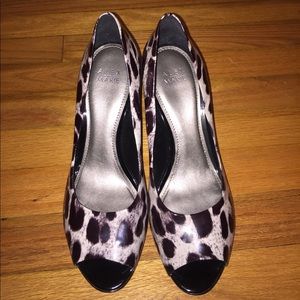 Alex Marie • Leopard Peep Toe Heels