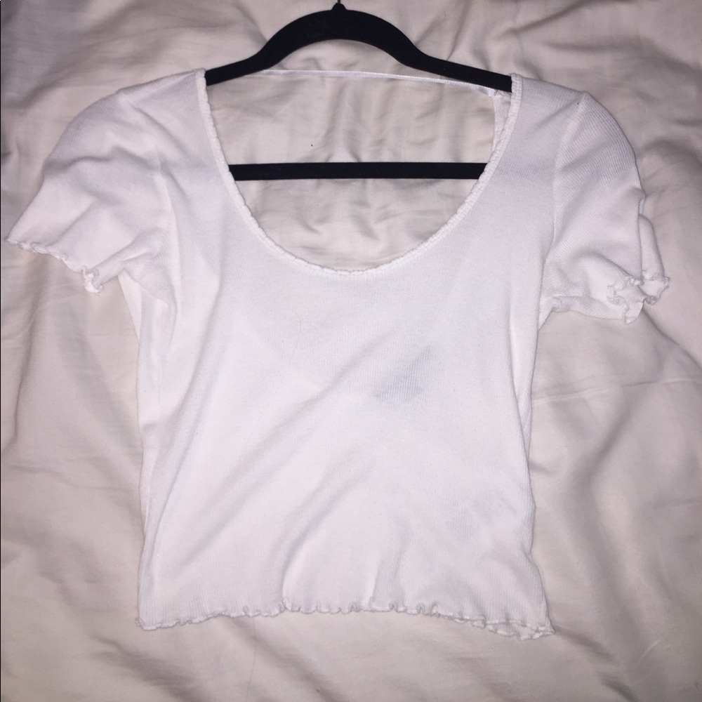 White crop top