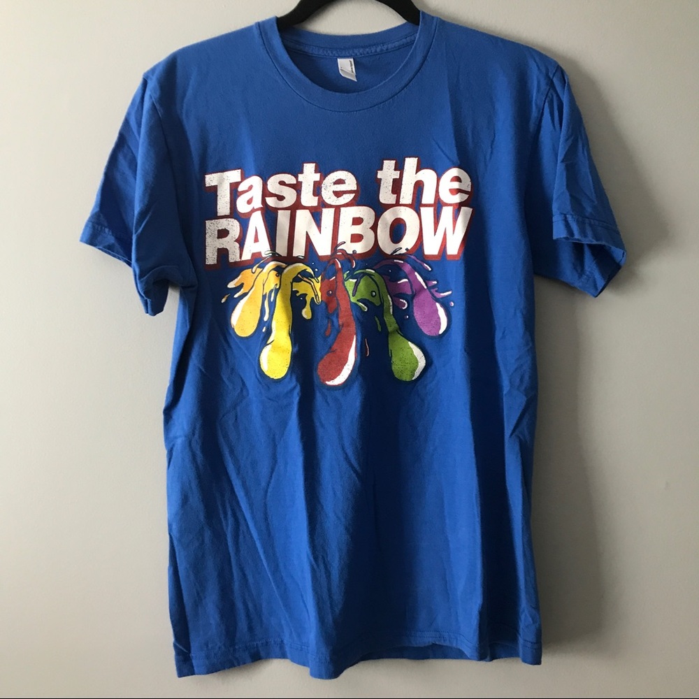 Skittles Taste the Rainbow Blue Tee Shirt