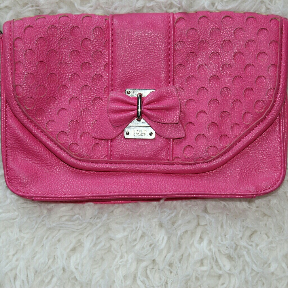 Cute pink lulu wristlet