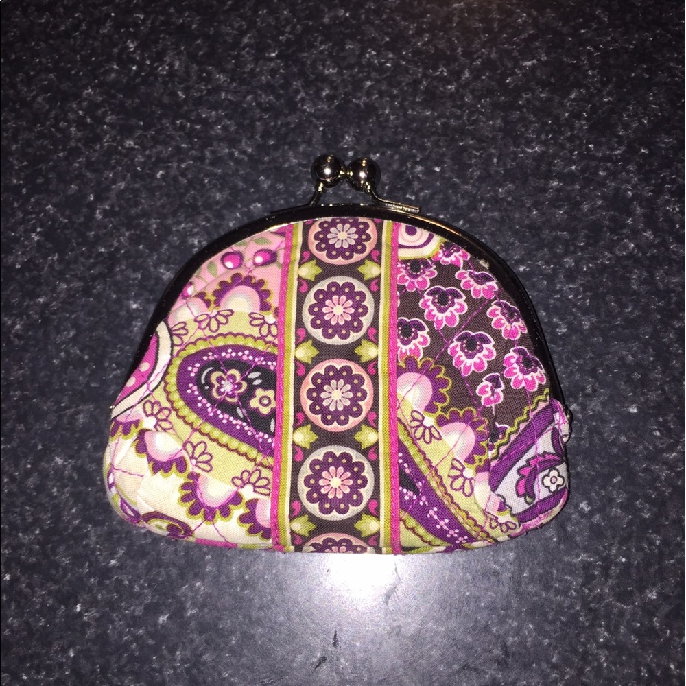 Vera Bradley Very Berry Paisley Snap Coin Purse