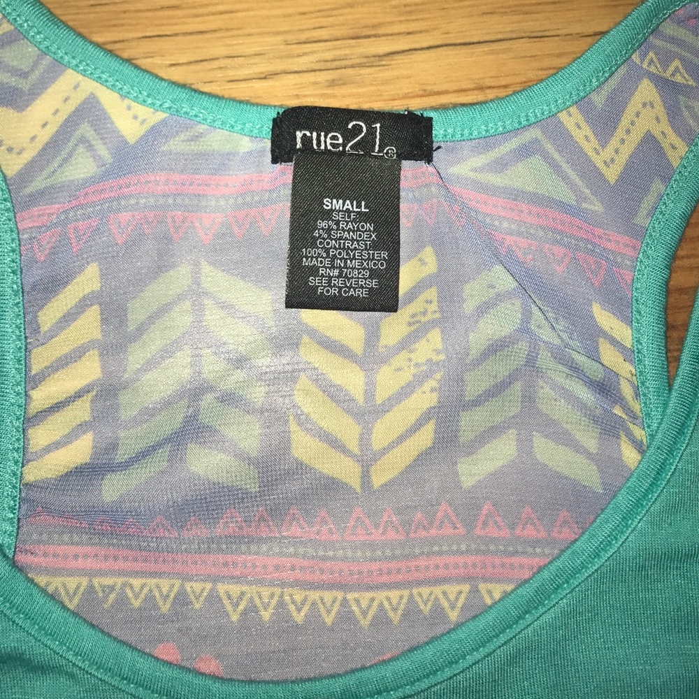 Turquoise Tank Top - Picture 3 of 4