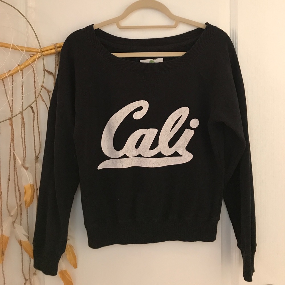 Cali graphic crop sweatshirt