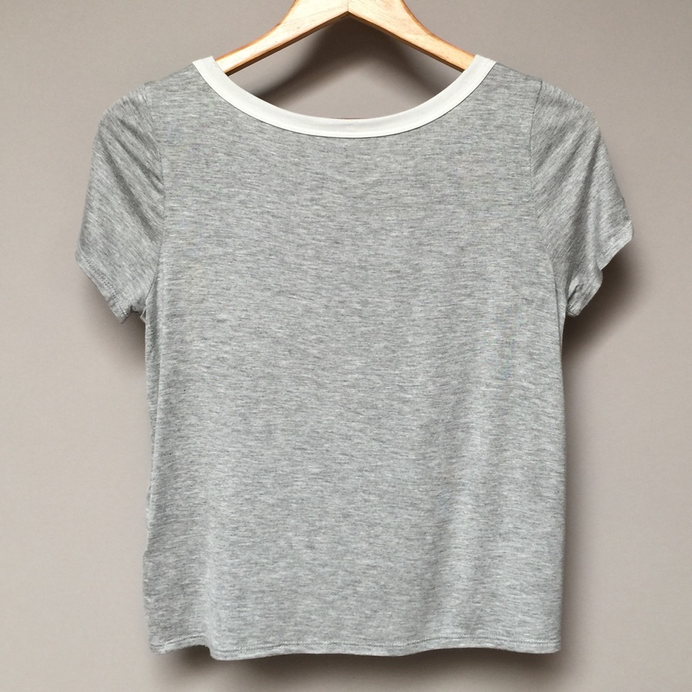 HEATHER GRAY RINGER - Picture 2 of 2