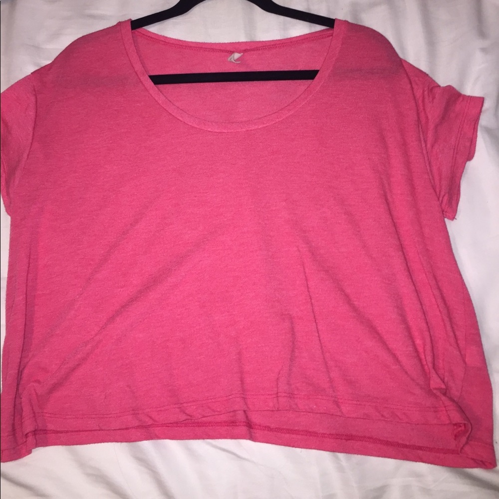Pink crop top/shirt