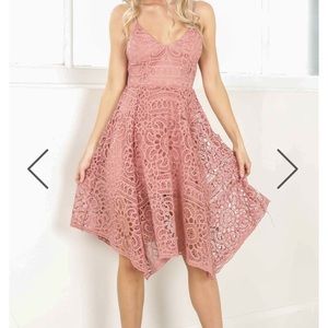 Sun Syrup Dress in dusty pink