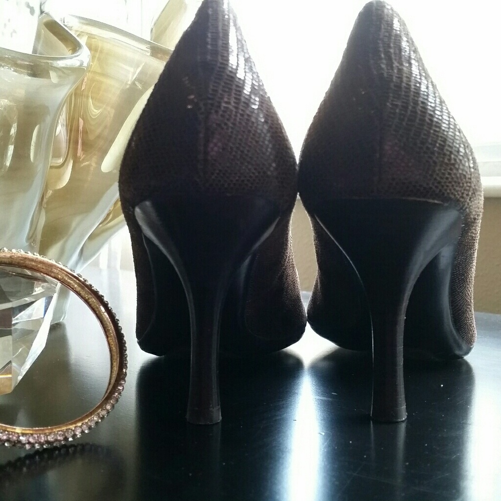 🎉HP🎉Calvin Klein Faux Snakeskin Dolly Pumps🐍 - Picture 7 of 8
