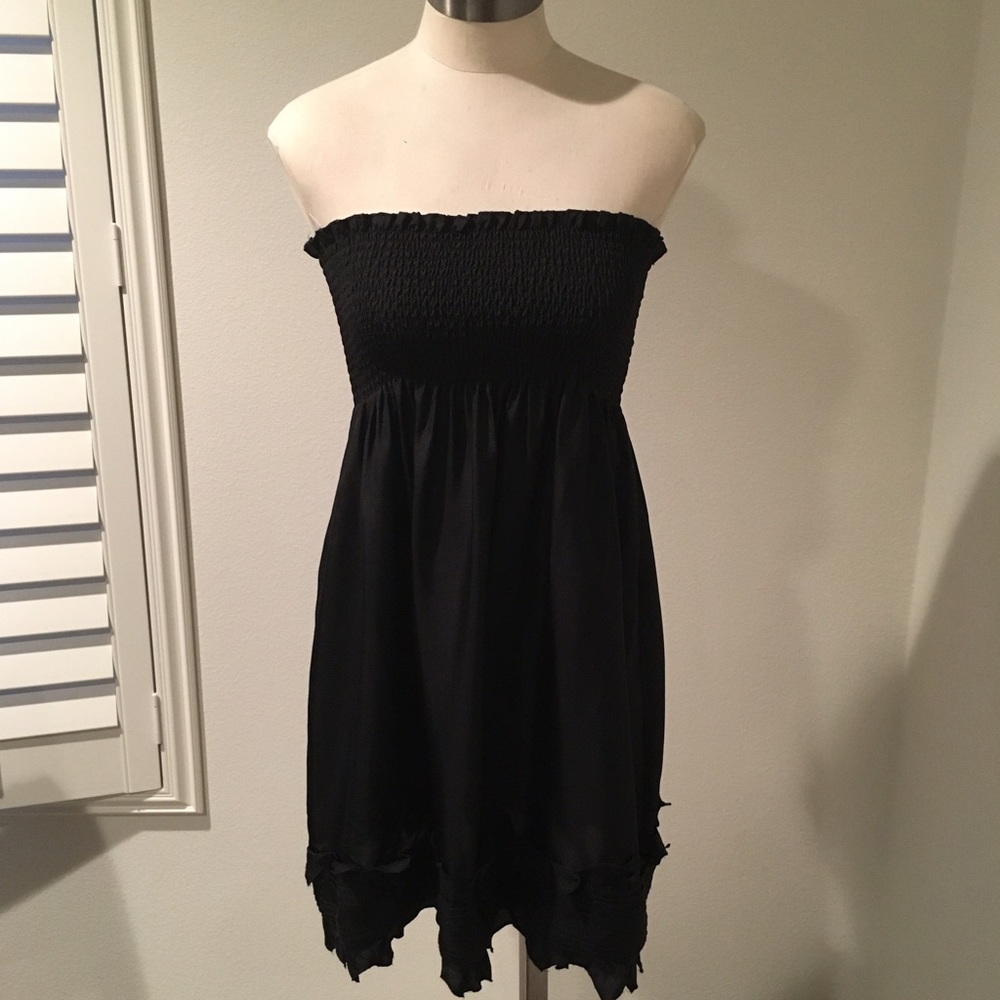 BCBG Maxazria Black Silk Dress