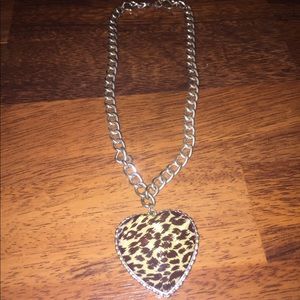 Cheetah print necklace