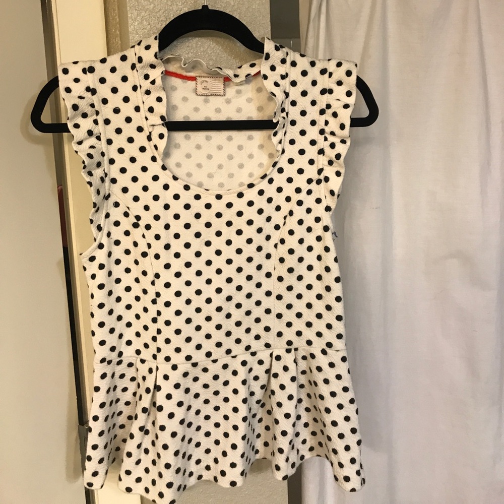 Peplum top from Anthropologie