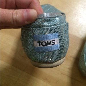 Blue Glittery Toms