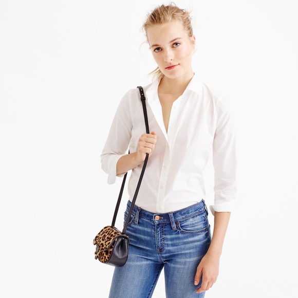 J. Crew Tops - J. Crew Stretch Perfect Shirt in White