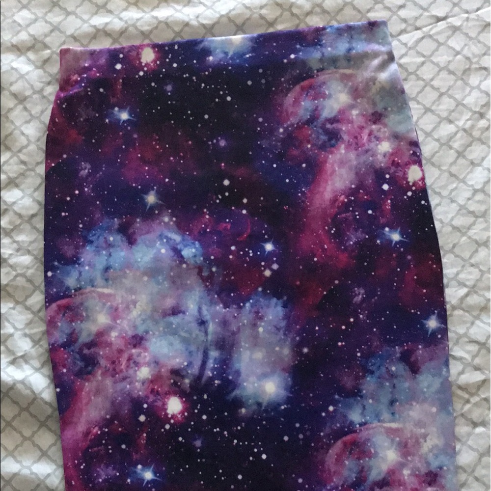 Galaxy print skirt