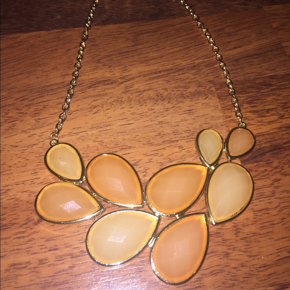 Peach necklace