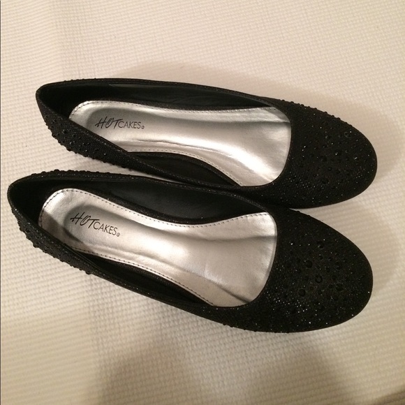 63 off Hot Cakes Shoes 10 like new sparkly black flats from Jodi's