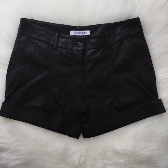 Elizabeth and James Pants - Elizabeth and James | Leather Moto Shorts