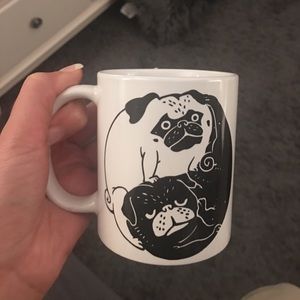 Yin yang pug mug never used from society 6
